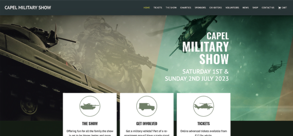 Capel Military Show website
