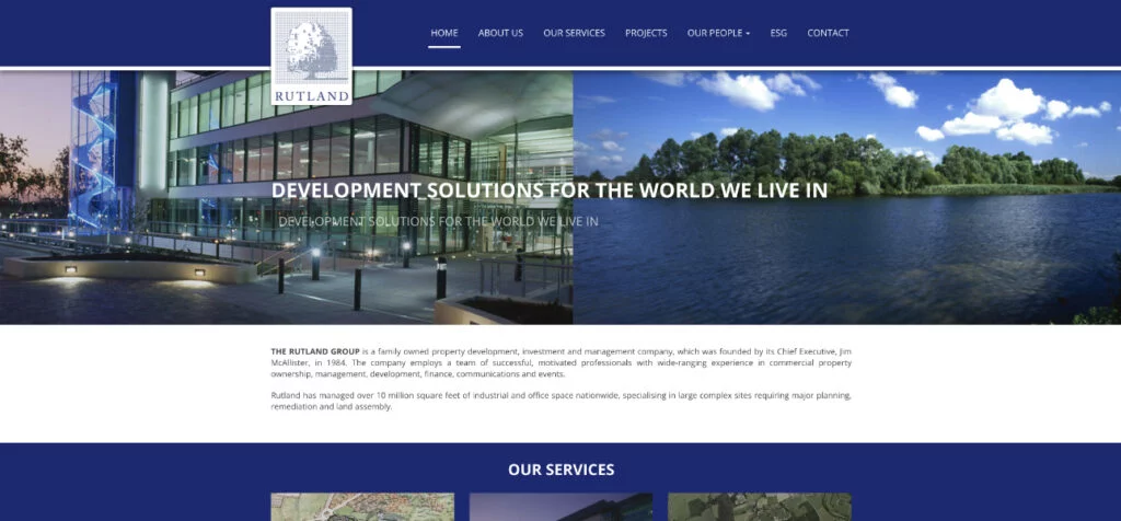 The Rutland Group website