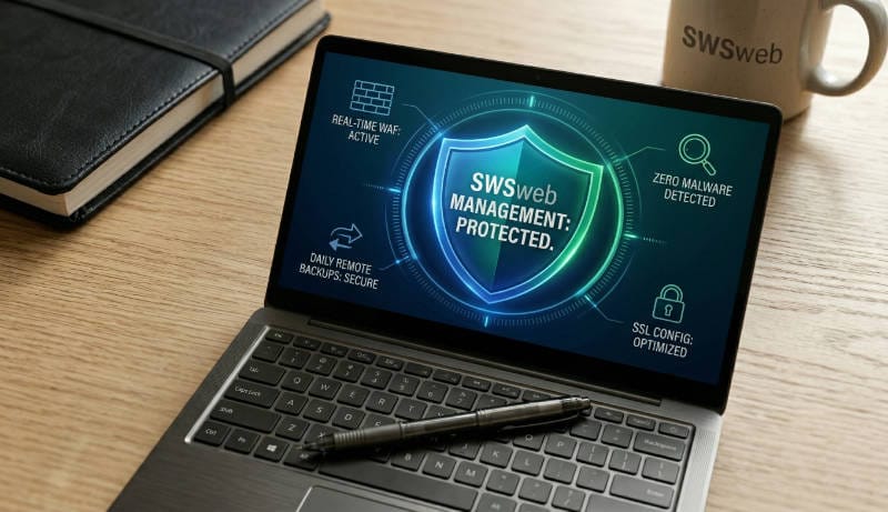 swsweb website management banner