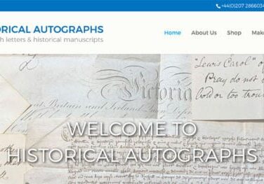 Historical Autographs screenshot